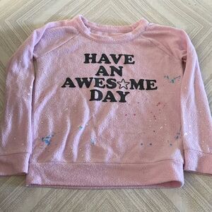 Chaser Girls Pink ‘Have an awesome day’ Sweatshirt